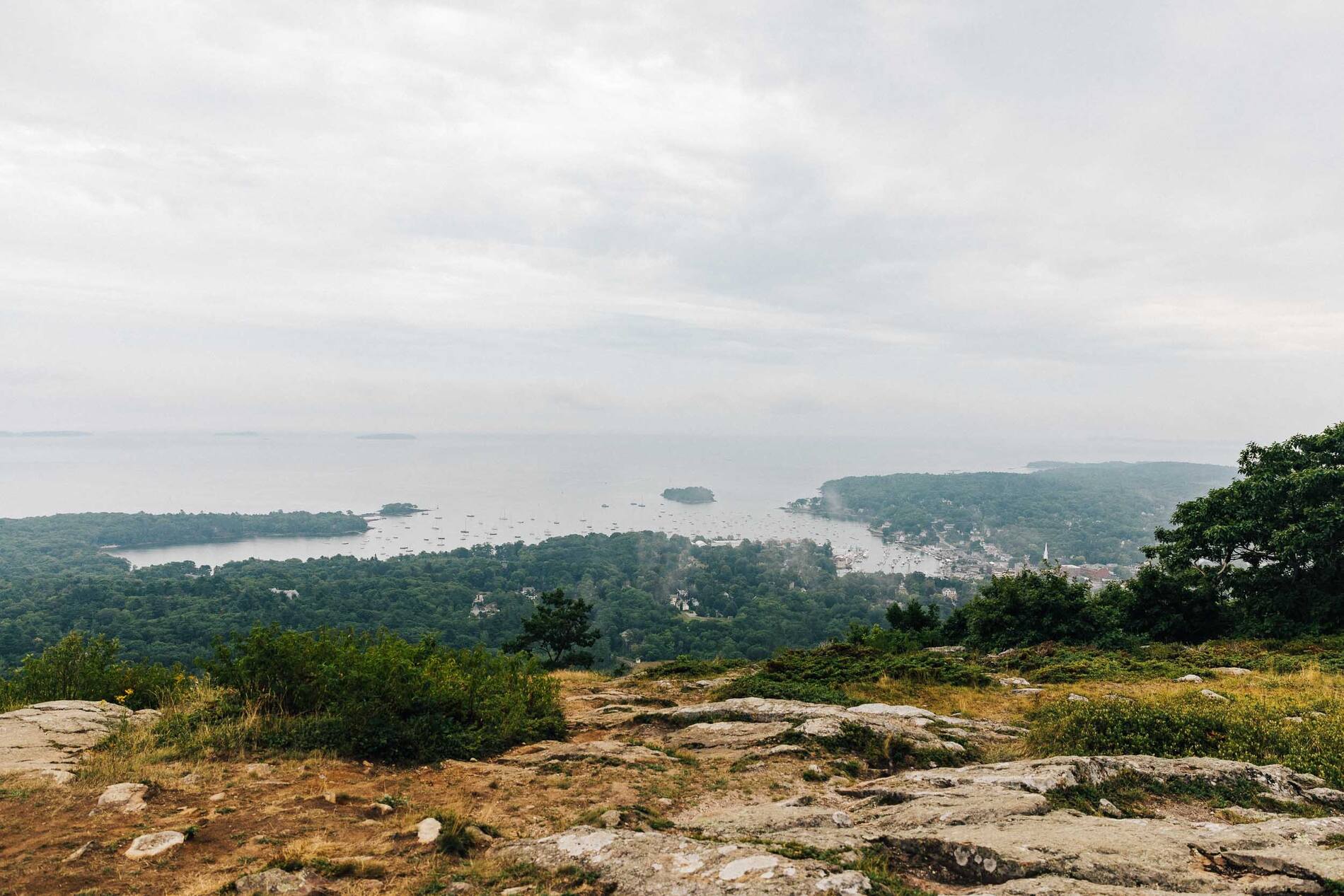 Camden Harbor as viewed from Mt. Battie.