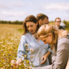Allagash group visits Aurora Mills and Farm to look at the crop