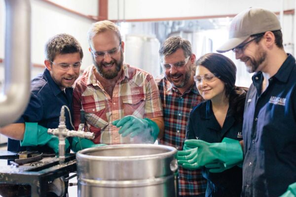 The Allagash sales team brews a pilot beer