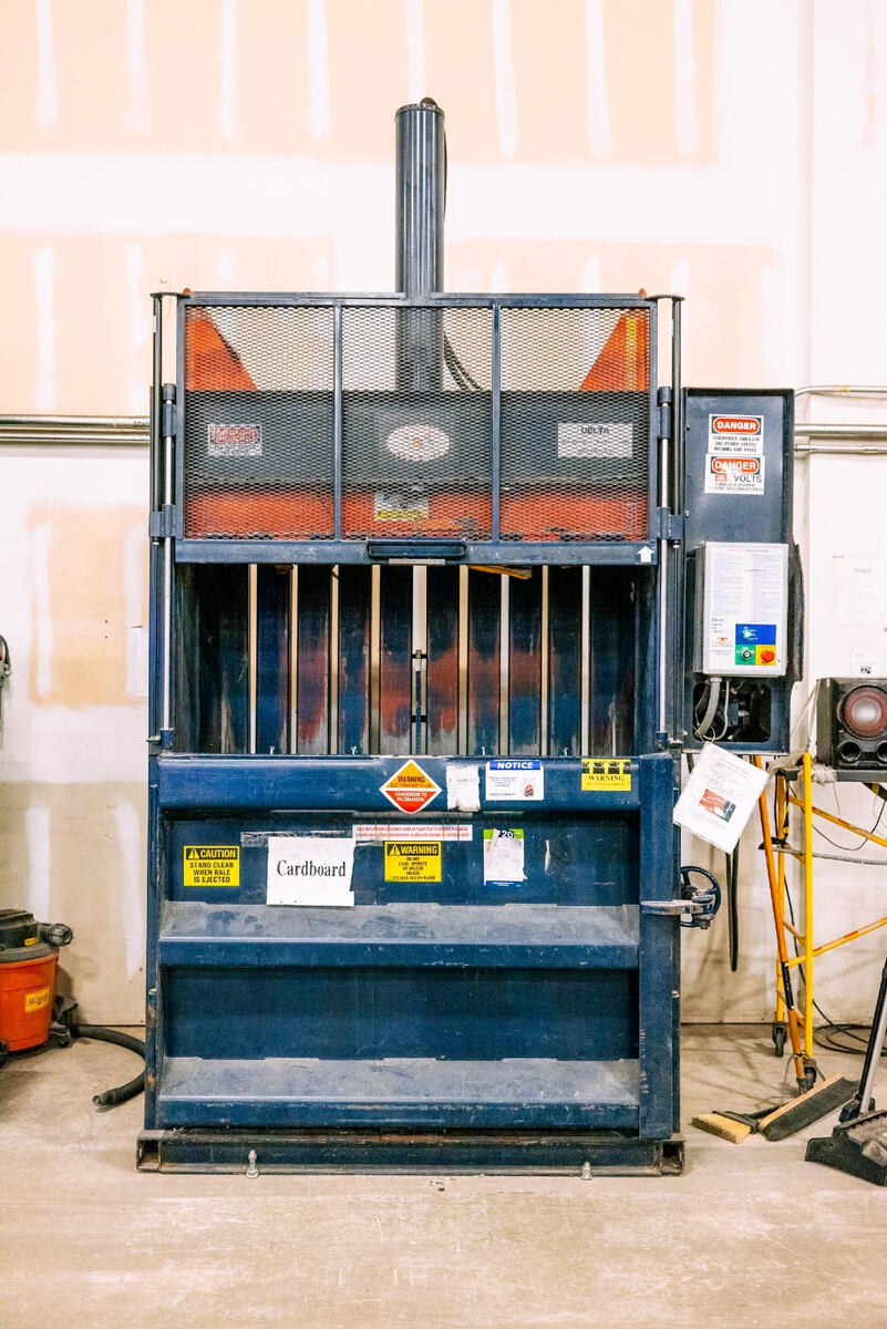 Bailer at the Allagash Recycling Co-Op