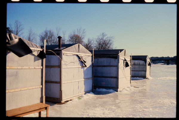 Smelting shacks in Maine captured on film