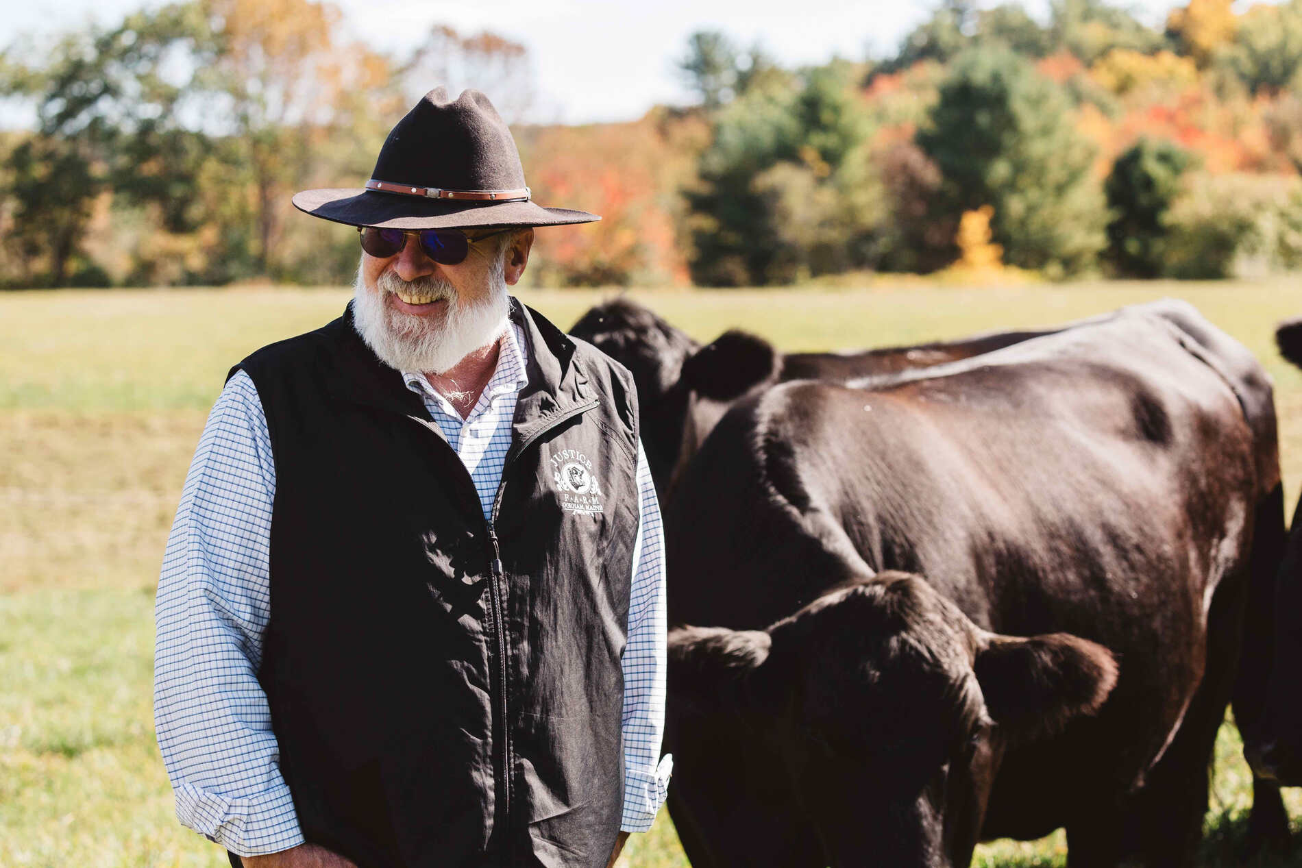 Norm, of Justice Farms, picks up all of Allagash's spent grain to feed local cattle.