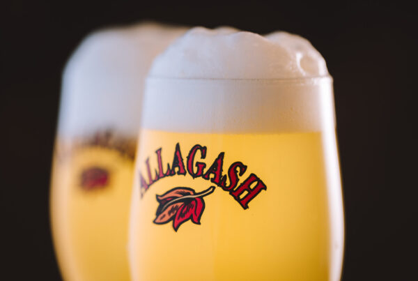 Allagash White, perfectly poured in a chalice