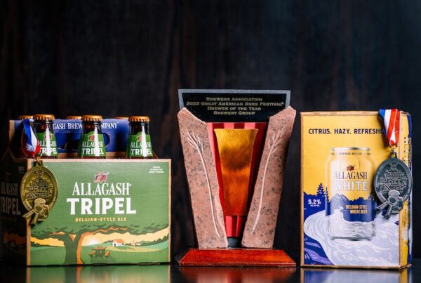 Allagash White and Tripel winning awards at the 2023 Great American Beer Festival