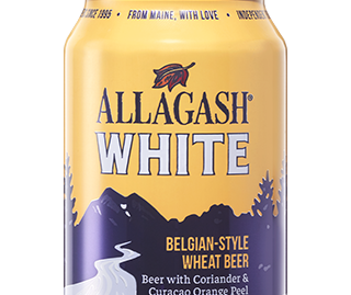 The citrusy, hazy, goodness that is Allagash White in a 12 oz. can