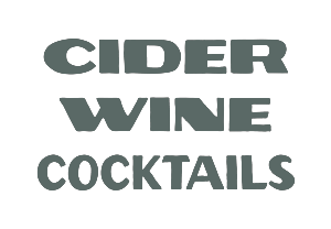 Allagash Bungalow sign displayed in the front window saying cider wine and cocktails