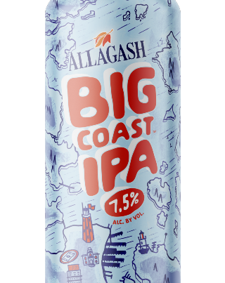 A 16 oz. can cutout of Big Coast IPA by Allagash