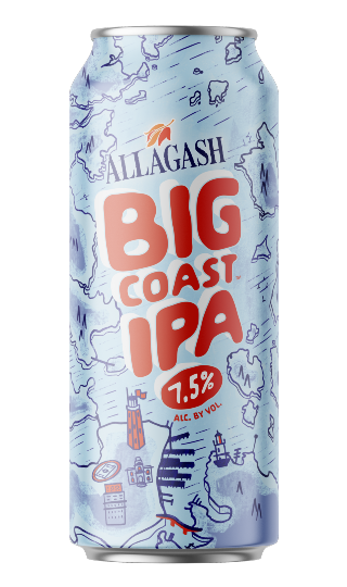 A 16 oz. can cutout of Big Coast IPA by Allagash