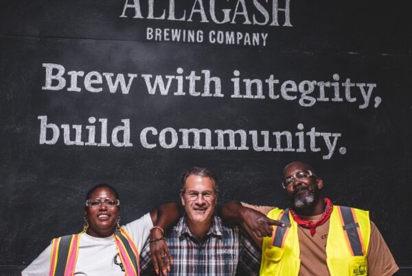 Beny Ashburn and Teo Hunter of Crowns & Hops visit Allagash