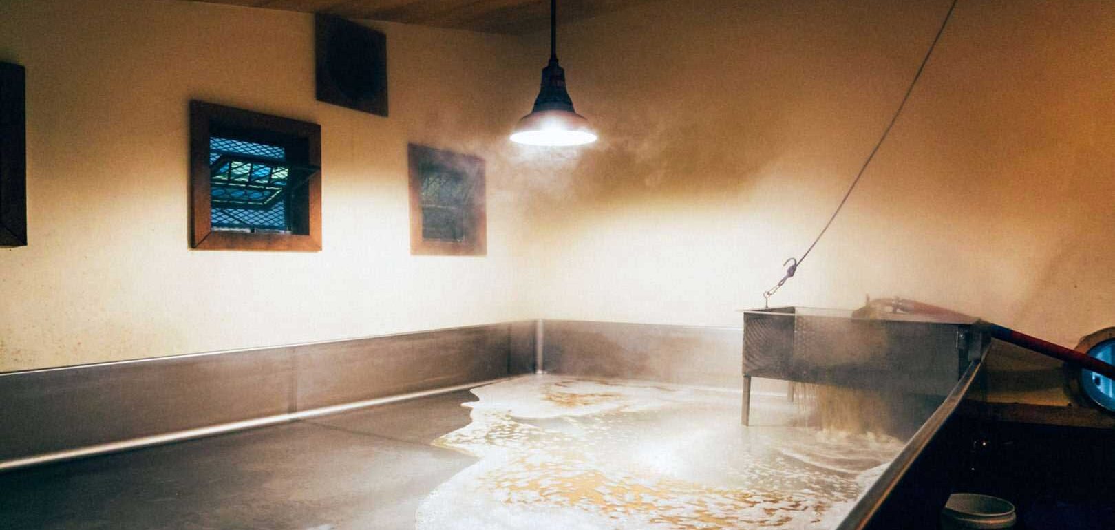 Spontaneously fermented beer is brewed at Allagash Brewing Company