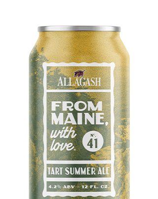 Allagash From Maine, With Love #41 is an easy-drinking lightly tart summer ale, inspired by the German gose.