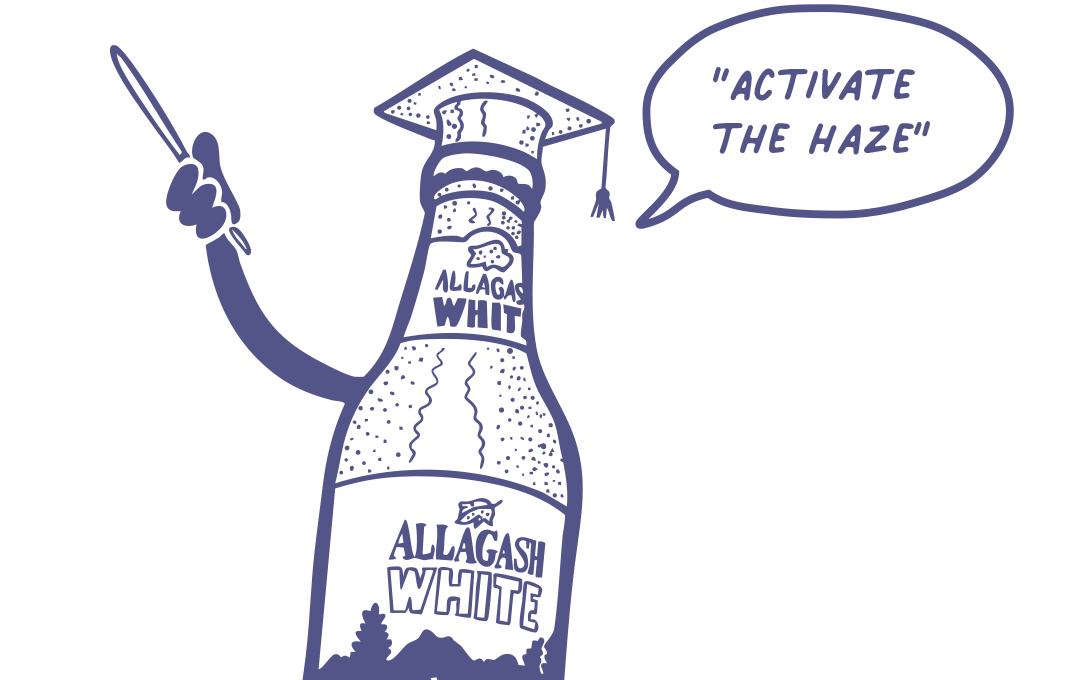 Activate the Haze educational bottle illustration