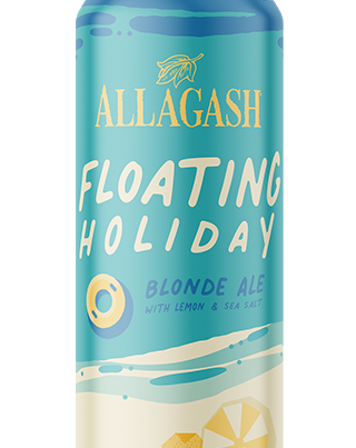 Allagash Floating Holiday 16 oz. can - a blonde ale brewed with lemon peel and sea salt