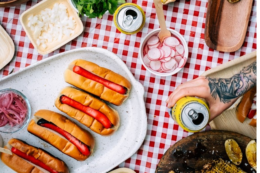 Hot dogs are a perfect celebratory pairing for Allagash White