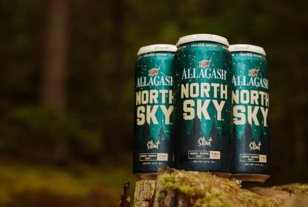 Allagash North Sky Stout in a 4-pack of 16 oz. cans