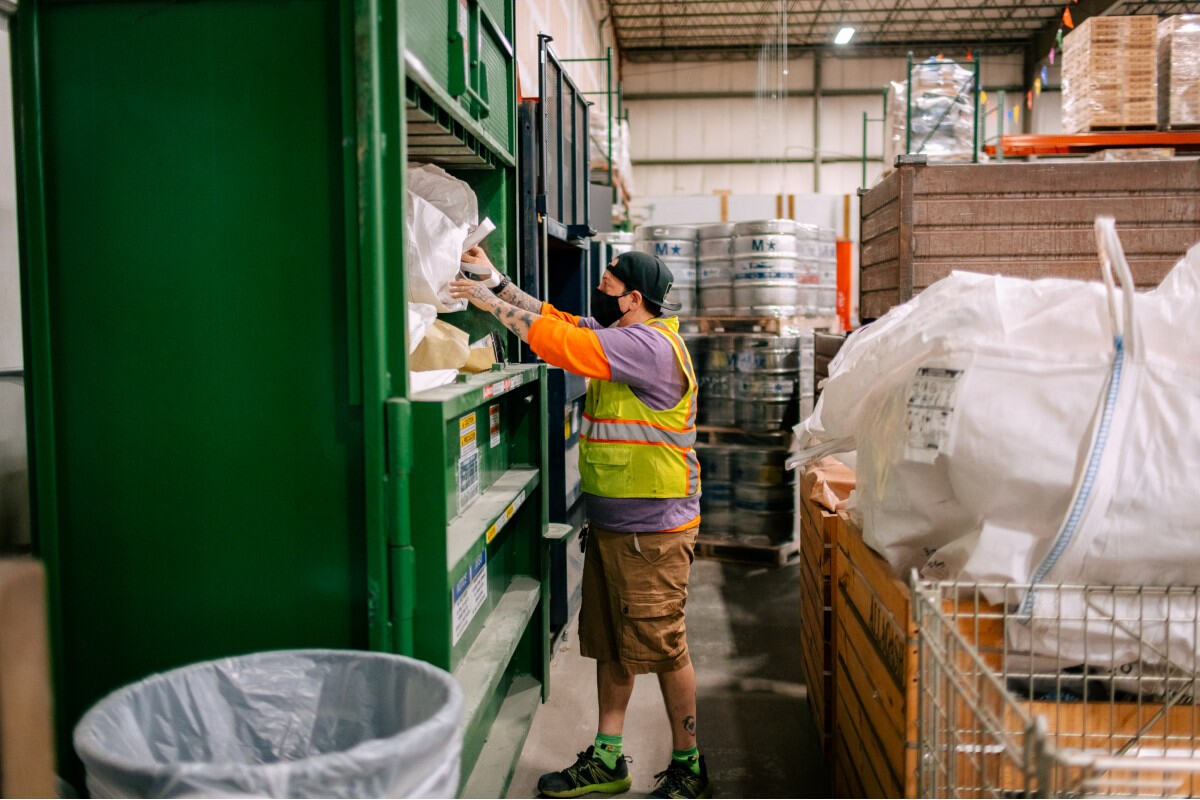 Allagash bailer for the recycling program