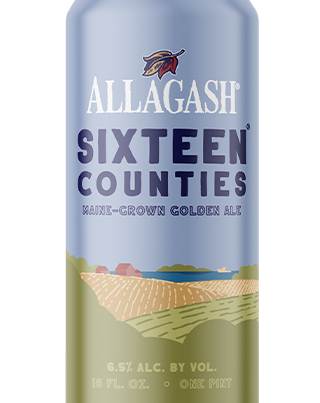 Allagash Sixteen Counties is brewed with 100% grain grown in Maine.