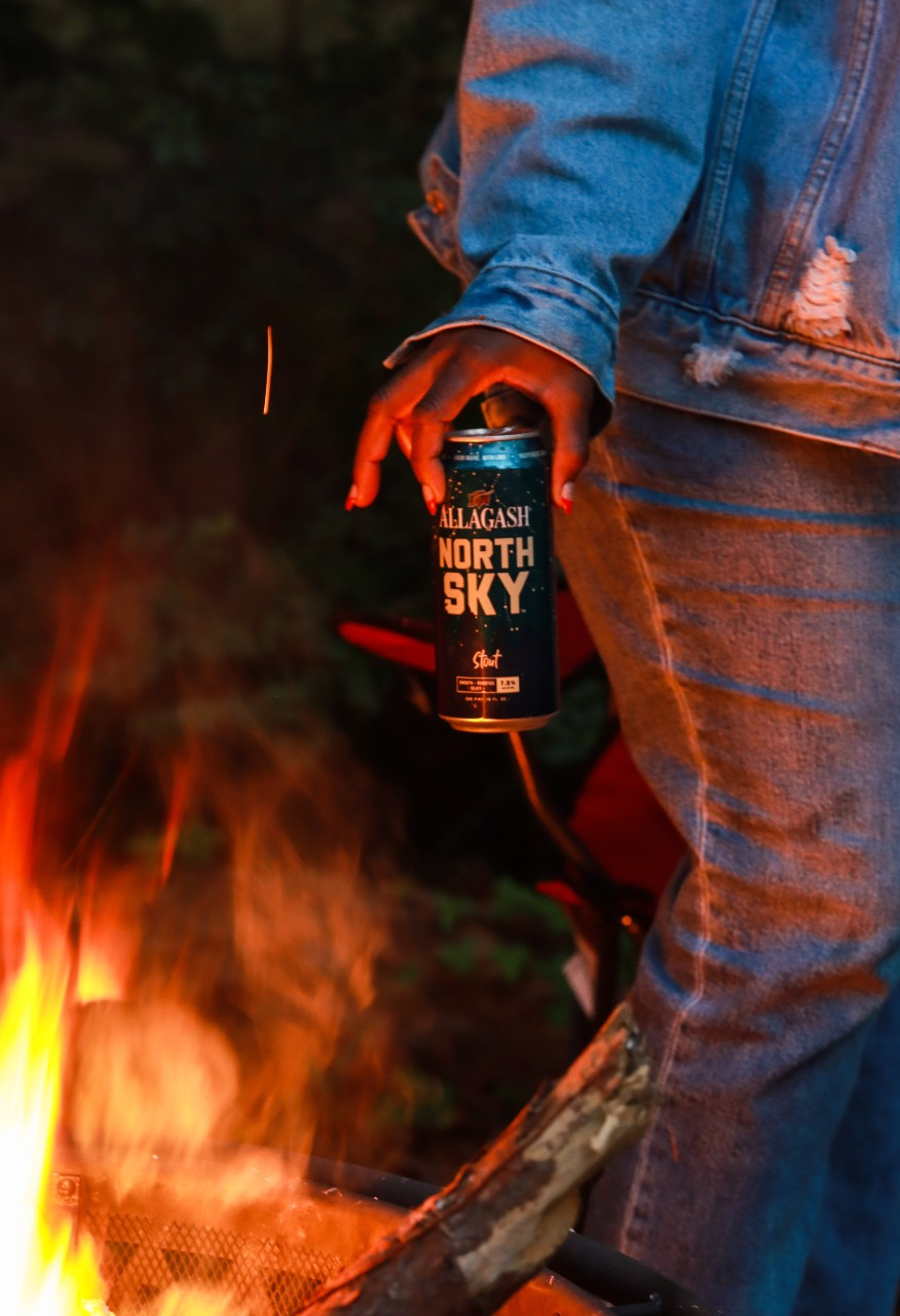 The perfect pairing - stout and bonfire
