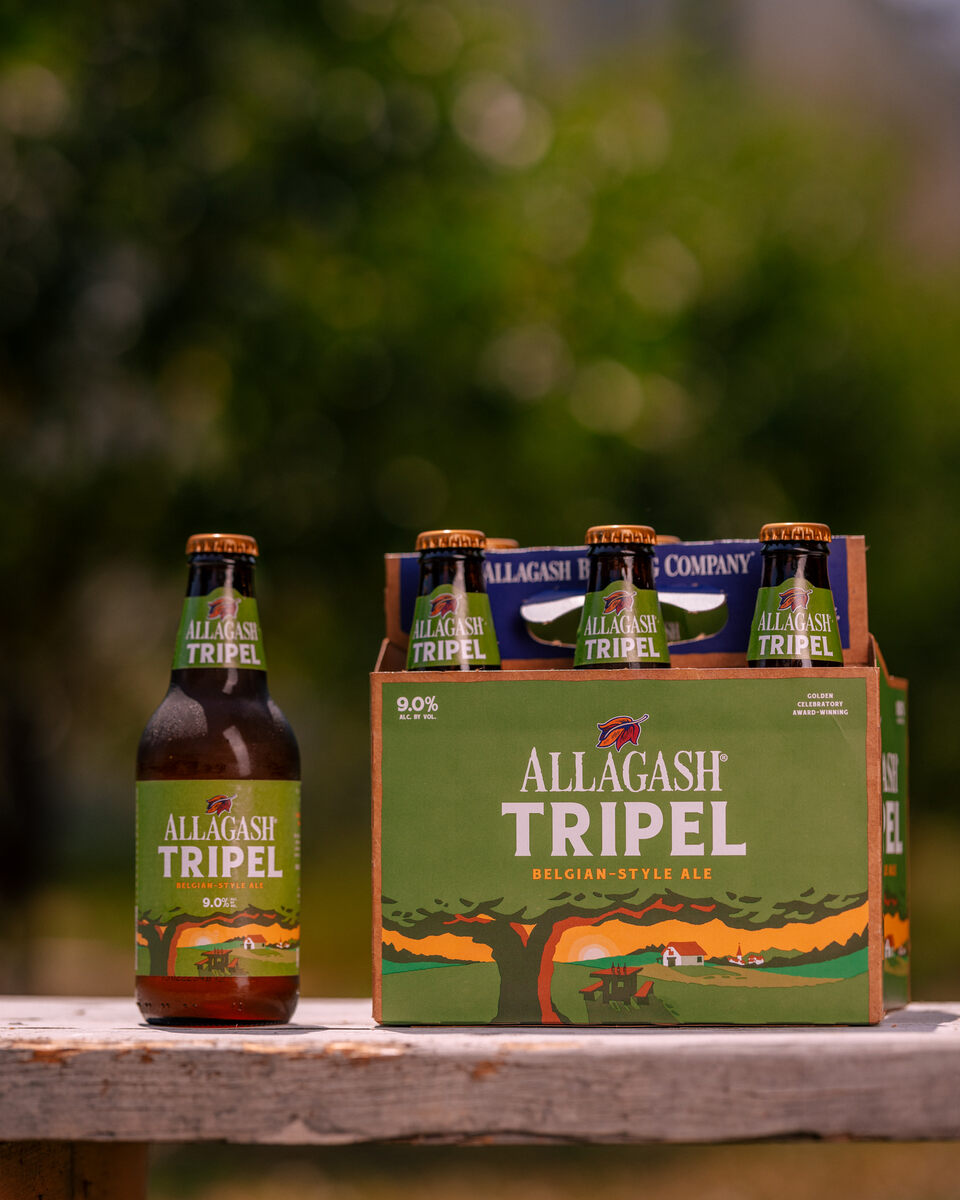 Allagash Tripel in a 6-pack of 12 oz. bottles