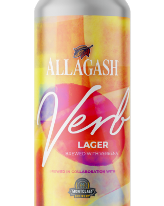 Verb, a lager with lemon verbena brewed in collaboration between Allagash and Montclair Brewery.