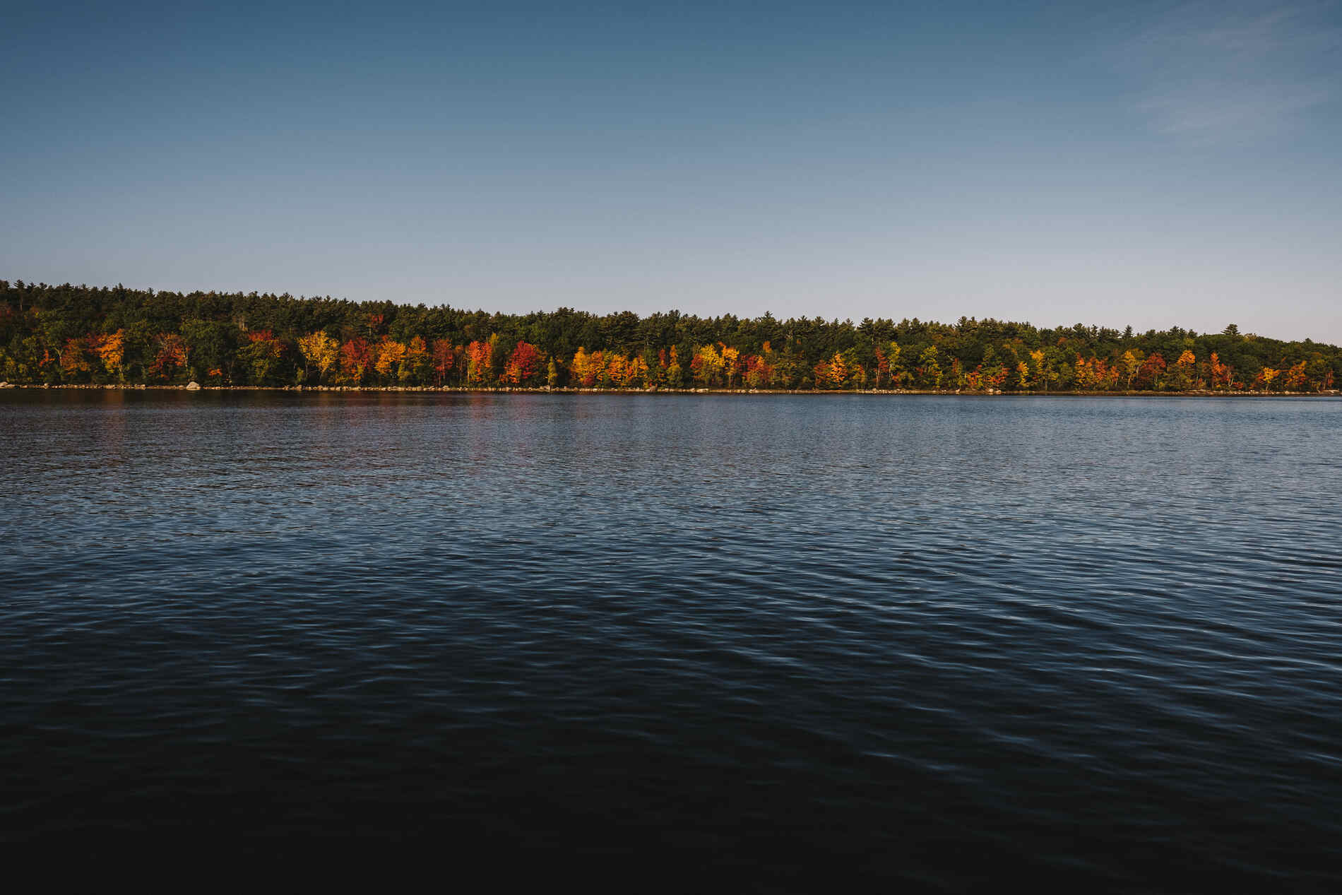 Sebago Lake by boat