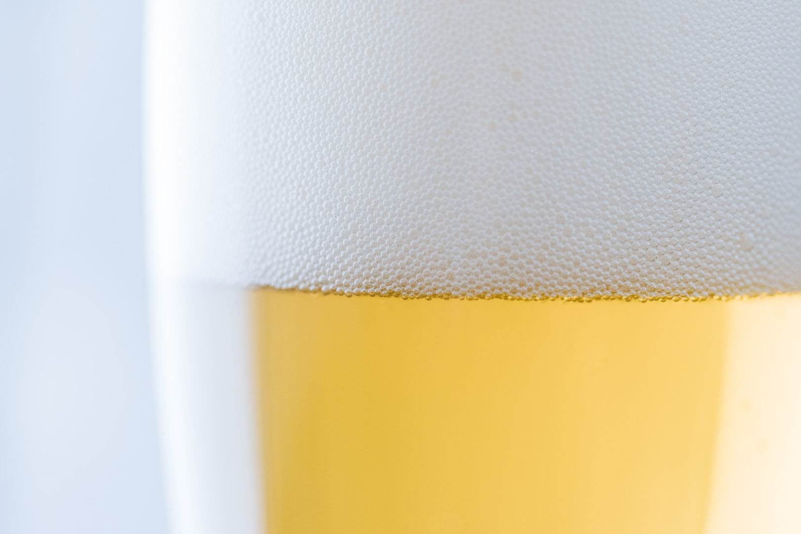 close up of a wheat beer